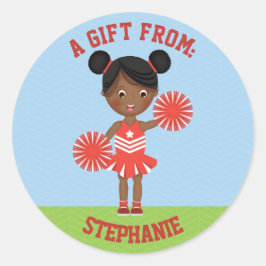 Cheerleader Party Ronde Sticker