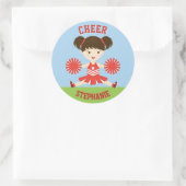 Cheerleader Party Ronde Sticker (Tas)