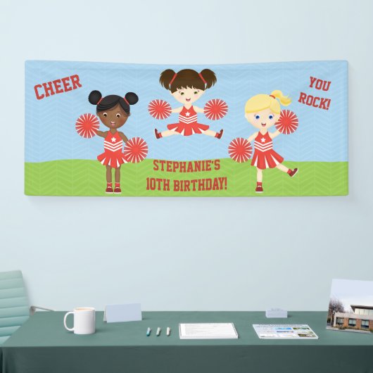 Cheerleader Party Spandoek (Beurs)