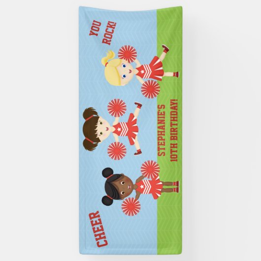 Cheerleader Party Spandoek (Verticaal)
