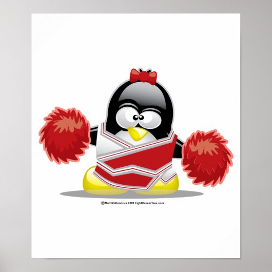 Cheerleader Penguin Poster (Voorkant)