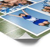 Cheerleader Photo Collage Foto Afdruk (Hoek)