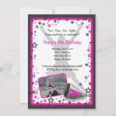 Cheerleader Photo Invitation Kaart (Voorkant)