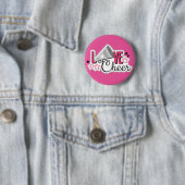 Cheerleader Pin "Love Cheer" Ronde Button 5,7 Cm (In situ)
