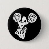 Cheerleader-pin Ronde Button 5,7 Cm (Voorkant)