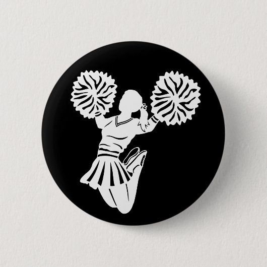 Cheerleader-pin Ronde Button 5,7 Cm (Voorkant)