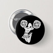 Cheerleader-pin Ronde Button 5,7 Cm (Voorkant /achterkant)
