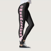 Cheerleader Pink Typography Letters Leggings (Rechts)