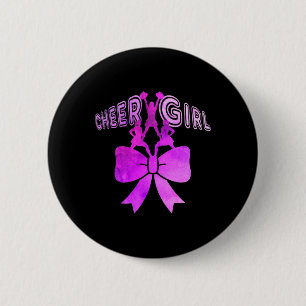Cheerleader Piramide Boog Vrouwen Tieners Che Ronde Button 5,7 Cm