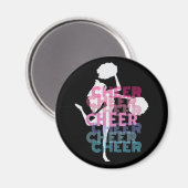 Cheerleader Pom Pom Spirit Letters Look Magneet (Voorkant / Achterkant)