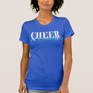 Cheerleader Practice Shirt in wit en blauw