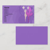 CHEERLEADER PROFIELKAARTEN VISITEKAARTJE (Voorkant / Achterkant)