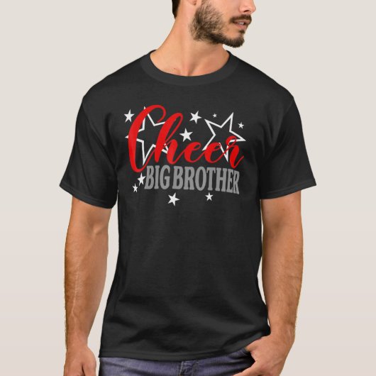Cheerleader Proud Cheer Big Brother Pride Sports S T-shirt (Voorkant)