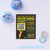 Cheerleader QR-codenummer, Cheerlead Classes Flyer (Enkel)