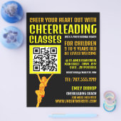 Cheerleader QR-codenummer, Cheerlead Classes Flyer (Enkel)