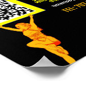 Cheerleader QR-codenummer, Cheerlead Classes Poster (Hoek)
