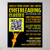 Cheerleader QR-codenummer, Cheerlead Classes Poster (Voorkant)