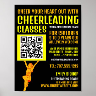Cheerleader QR-codenummer, Cheerlead Classes Poster