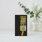 Cheerleader QR-codenummer, Cheerleader Coach Visitekaartje (Staand voorkant)