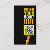 Cheerleader QR-codenummer, Cheerleader Coach Visitekaartje (Voorkant)