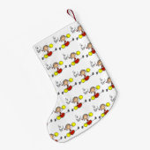 Cheerleader Red Go Team Kleine Kerstsok (Achterkant (Hangend))