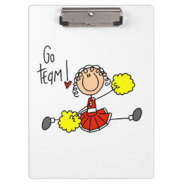 Cheerleader Red Go Team Klembord