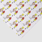 Cheerleader Red Go Team Tissuepapier (Detail)