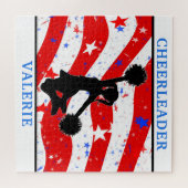 Cheerleader Red, White en Blue Puzzle Legpuzzel (Horizontaal)