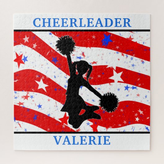 Cheerleader Red, White en Blue Puzzle Legpuzzel (Verticaal)