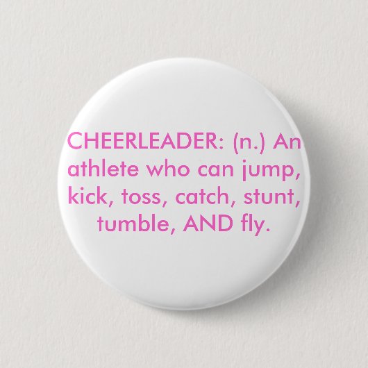 CHEERLEADER RONDE BUTTON 5,7 CM (Voorkant)