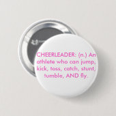 CHEERLEADER RONDE BUTTON 5,7 CM (Voorkant /achterkant)
