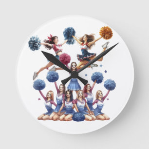 Cheerleader ronde klok