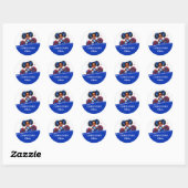 Cheerleader Ronde Sticker (Vel)