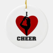 Cheerleader-ronde-versiering Keramisch Ornament (Achterkant)