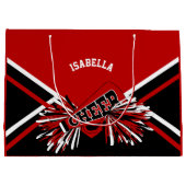 Cheerleader 📣 - Rood, Wit en Zwart - Groot Cadeauzakje (Achterkant)