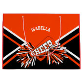 Cheerleader 📣 - rood, wit en zwart - groot groot cadeauzakje (Voorkant)