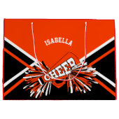 Cheerleader 📣 - rood, wit en zwart - groot groot cadeauzakje (Achterkant)