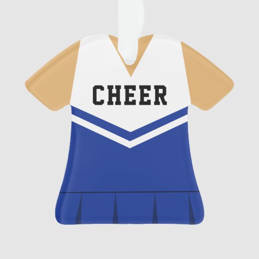 Cheerleader Royal Blue Ornament (voorkant)