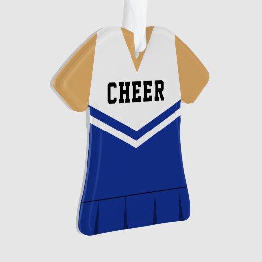 Cheerleader Royal Blue Ornament (voorkant)