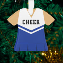 Cheerleader Royal Blue Ornament