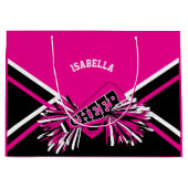Cheerleader 📣 - Roze, Wit en Zwart - Groot Cadeauzakje (Voorkant)