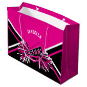 Cheerleader 📣 - Roze, Wit en Zwart - Groot Cadeauzakje (Achterkant Gekanteld)