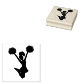 Cheerleader Rubberstempel (Gestempeld)