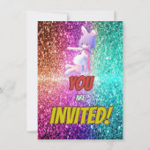 Cheerleader Schattige Bunny Pompom Leuke verjaarda Kaart (Achterkant)