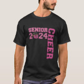 Cheerleader Senior 2024 Cheer Senior Class Of 2024 T-shirt (Voorkant)