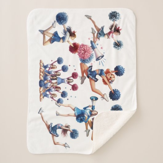 Cheerleader Sherpa Deken (Voorkant)