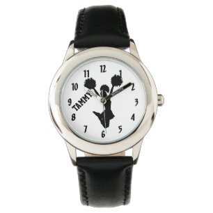 Cheerleader Silhouette Custom Watch voor meisjes Horloge