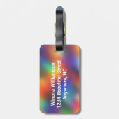 Cheerleader -- Silhouette image - Personalize Bagagelabel (Achterkant verticaal)