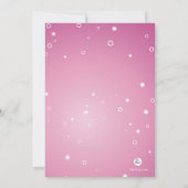 Cheerleader Silhouette - uitnodiging (Achterkant)