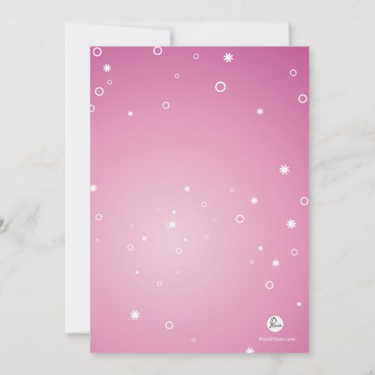 Cheerleader Silhouette - uitnodiging (Achterkant)